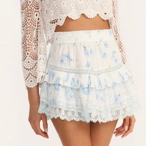 LoveShackFancy ruffle mini skirt